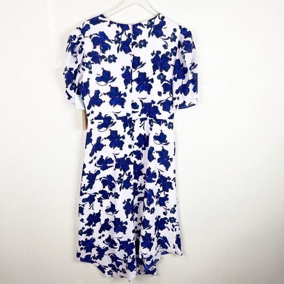 Halogen Floral Short Sleeve Mini Dress Size Medium NWT - Picture 7 of 8